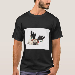 Santa Rendier Pug T-shirt