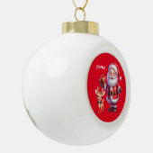 SANTA & RENDIER SNEEUWVLOK ORNAMENT (Links)