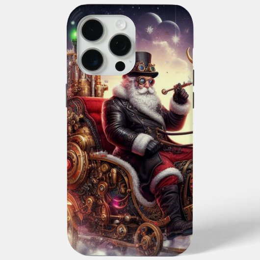 Santa/Rendier steampunk Kerstmis/winter Case-Mate iPhone Case (Achterkant)
