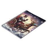 Santa/Rendier steampunk Kerstmis/winter Notitieboek (Linkerzijde)
