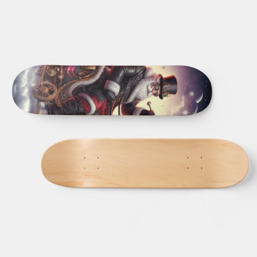 Santa/Rendier steampunk Kerstmis/winter Persoonlijk Skateboard (Horizontaal)