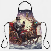 Santa/Rendier steampunk Kerstmis/winter Schort (Voorkant)