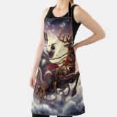 Santa/Rendier steampunk Kerstmis/winter Schort (Insitu)