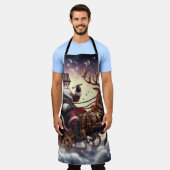 Santa/Rendier steampunk Kerstmis/winter Schort (Gedragen)