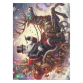 Santa/Rendier steampunk Kerstmis/winter Tafelkleed (Voorkant)