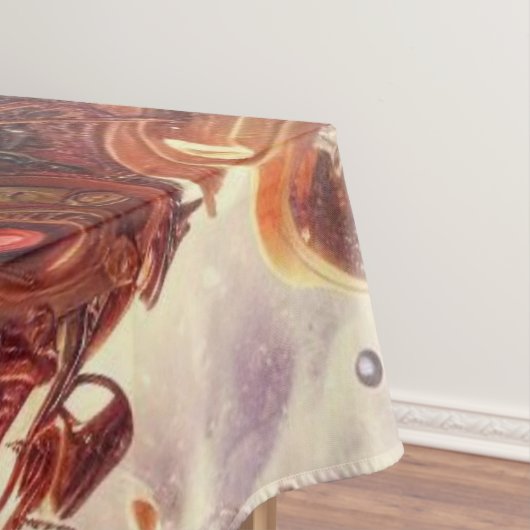 Santa/Rendier steampunk Kerstmis/winter Tafelkleed (Voorbeeld)