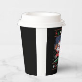 Santa rendieren spelen Amerikaans Football lelijke Papieren Bekers (Rechts)