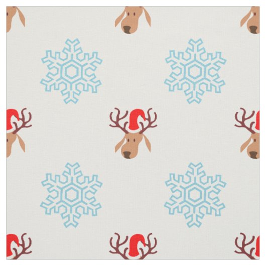 santa rendierstof stof (Swatch)