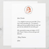 Santa Reply Letter (Voorkant / Achterkant)