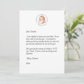 Santa Reply Letter Kaart (Staand voorkant)
