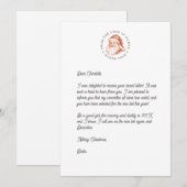 Santa Reply Letter Kaart (Voorkant / Achterkant)