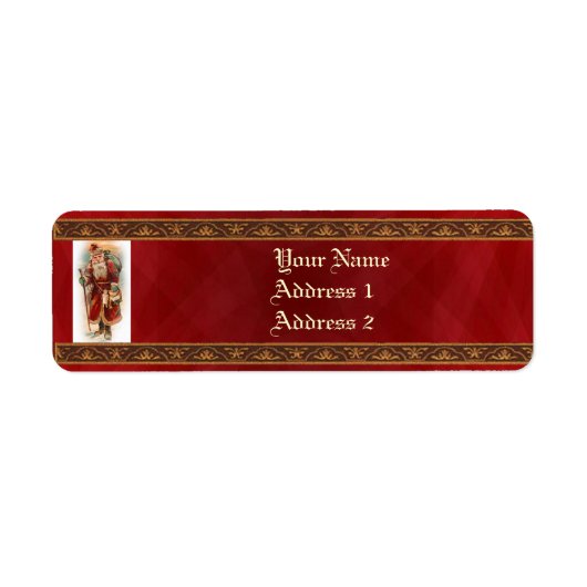  Santa retour adreslabel Etiket (Voorkant)