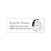  Santa retouradres Rubberstempel (Gestempeld)
