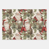 Santa Retro inpakpapier (Voorkant)