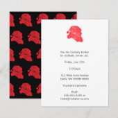 Santa (Retro Letterpress-stijl) Kaart (Voorkant / Achterkant)