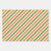 Santa Retro Lines Stippen Kerstmis Inpakpapier Vel (Voorkant 2)