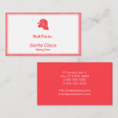 Santa Retro Silhouette Visitekaartje (Voorkant / Achterkant)