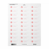 Santa Return Address Holiday Etiket (Full Sheet)