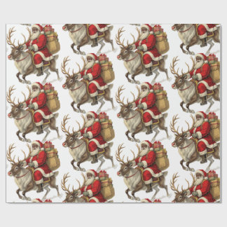 Santa Return Address Label Cadeaupapier