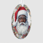 Santa Return Address Label  Ornament (voorkant)