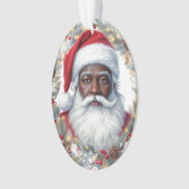 Santa Return Address Label  Ornament (voorkant)
