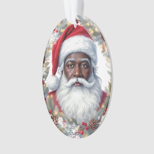 Santa Return Address Label  Ornament (voorkant)