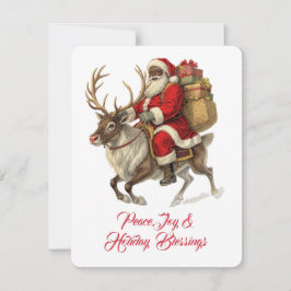 Santa Return Address Label  RSVP Kaartje