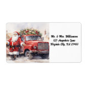 Santa Return Adres Label (Voorkant)