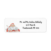 Santa Return Adres Label (Voorkant)