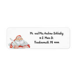 Santa Return Adres Label