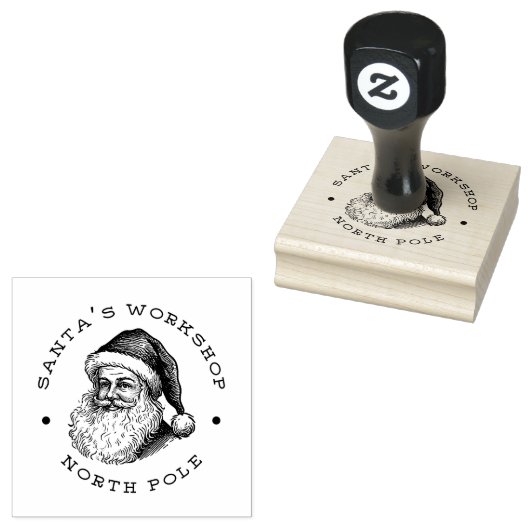 Santa Return-adres Rubberstempel (Gestempeld)