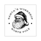 Santa Return-adres Rubberstempel (Afrduk)