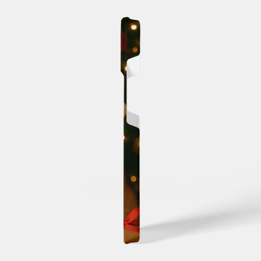 Santa Ribbon Cat iPhone 14 Case iPhone Hoesje (Linkerkant)