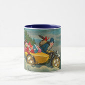 Santa Rides a Motorcycle - Kerstmis Mok (Midden)
