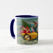 Santa Rides a Motorcycle - Kerstmis Mok (Voorkant links)