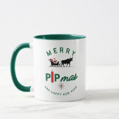 Santa Riding a Bull Sleigh – Forex Pipmas Gift Mok (Links)