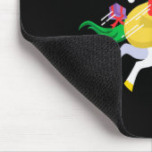 Santa Riding A Unicorn Funny Christmas Gift  Muismat (Hoek)