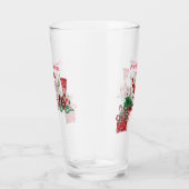 Santa Riding Christmas Train Pepermunt Wielen Glas (Rechts)