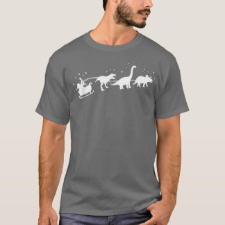 Santa Riding Dinosaur T re kerstboys Mannen T-shirt