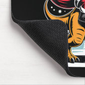 Santa Riding Dinosaur T Rex Christmas Boys Xmas  Muismat (Hoek)