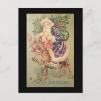 Santa Riding Donkey