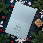 Santa Riding Motorfiets Kerstmis Kaart