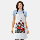 Santa Riding-motorfiets Schort (Gedragen)