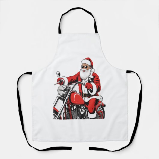 Santa Riding-motorfiets Schort (Voorkant)