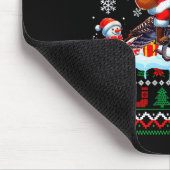 Santa Riding Reindeer Owl Sweater Xmas Tree Snowma Muismat (Hoek)