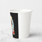 Santa Riding Reindeer Siamese Cat Christmas Tree L Papieren Bekers (Links)