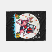 Santa Riding Reindeer Sphynx Cat Christmas Owner K Fleece Deken (Voorkant (Horizontaal))