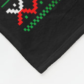 Santa Riding Reindeer Sun Conure Sweater Xmas Tree Fleece Deken (Hoek)