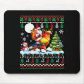 Santa Riding Reindeer Sun Conure Sweater Xmas Tree Muismat (Voorkant)