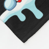 Santa Riding Rendier Himalayan Cat Xmas Tree Colo Fleece Deken (Hoek)